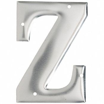 BRADY Letter Aluminum Roman 3 in H Z PK10, 802GV0