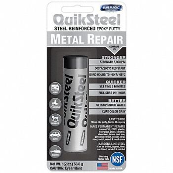 BLUE MAGIC Putty Gray Quicksteel, 2TRJ2