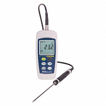 REED INSTRUMENTS Digital Thermometer LCD 5-29/32 L, 161A20