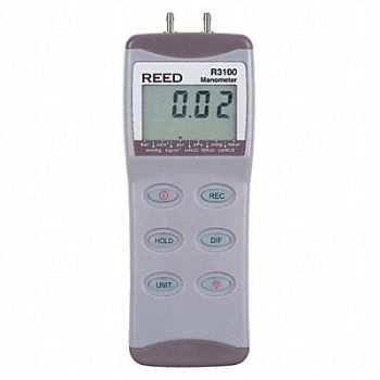 REED INSTRUMENTS Manometer Digital 100PSI, 161C11