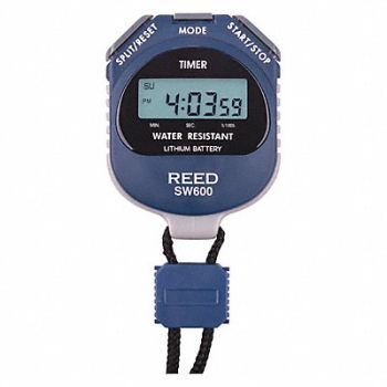REED INSTRUMENTS Stopwatch Digital 48 Nylon Lanyard, 161C24