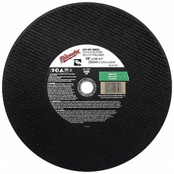 MILWAUKEE Cutting Wheel 14 X1 /8 X1, 163G48