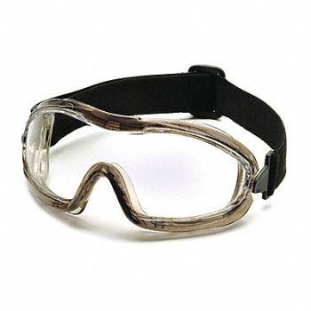 PYRAMEX Protective Goggles Low Profile ClearLens, 163G71
