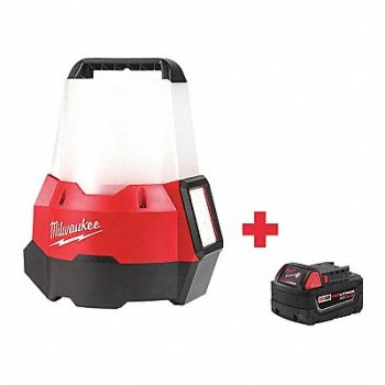 MILWAUKEE Cordless Site Light Battery Incl, 165FT2