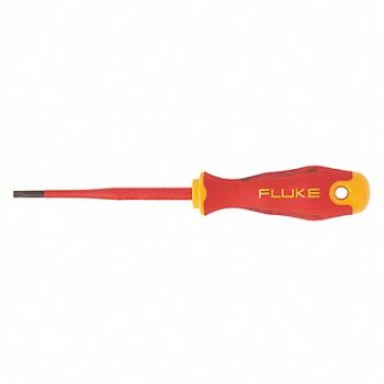 FLUKE Insltd Slotted Screwdriver 5/32 in, 165NV7