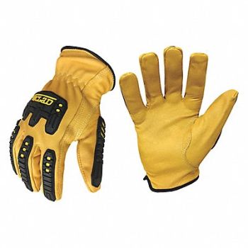IRONCLAD J5013 Leather Gloves Camel Brown 2XL PR, 49GV10