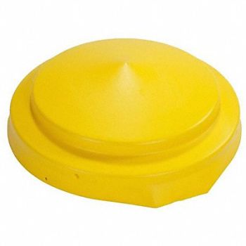 GRAINGER APPROVED Drum Cover Yellow Polyethylene 55 gal, 5PW08