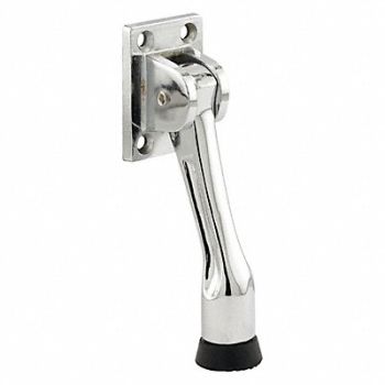 PRIME-LINE Kick-Down Door Holder 4-Hole Chrome Pltd, 169U35