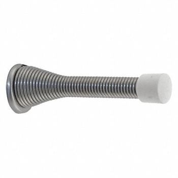 PRIME-LINE Spring Door Stops 3 Satin Nickl H/D PK5, 169U43