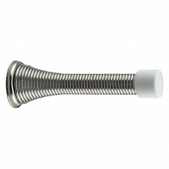 PRIME-LINE Spring Door Stops 3 Chr H/D Flex PK5, 169U65