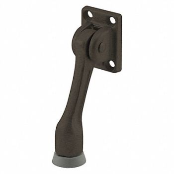 PRIME-LINE Kick-Down Door Holder Bronze Cast Iron, 169W46