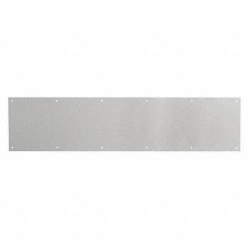 PRIME-LINE Door Kick Plate 8x34 Satin Alum, 169W61