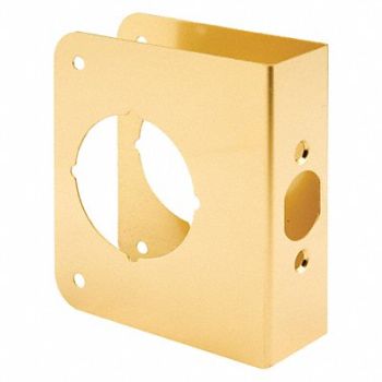 PRIME-LINE Dr Guard Plate 4 2-3/4x1-3/4 Brs, 169Y93