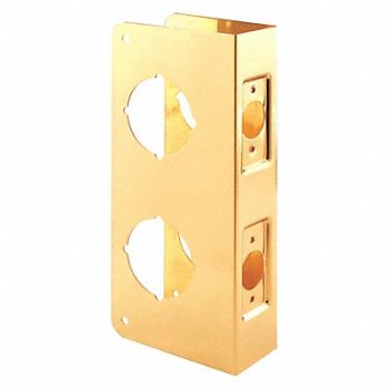DEFENDER SECURITY Door Guard Reinforce Combo Brass Gold, 436A83