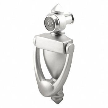 PRIME-LINE Door Knocker Satin Nickel 5-1/2 H, 436A91