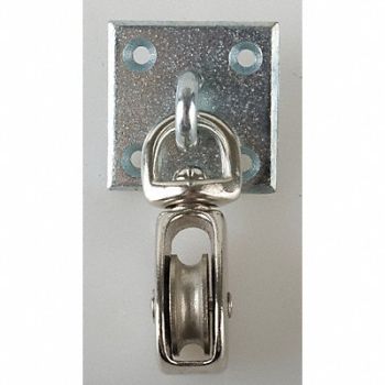 PEERLESS Pulley Block On Plate Fibrous Rope, 16A381