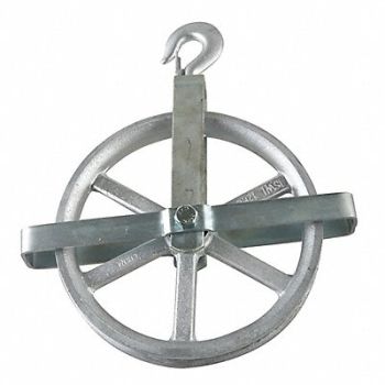 PEERLESS Well Wheel Pulley Block Fibrous Rope, 16A383