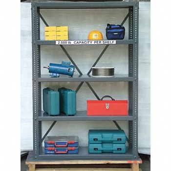 STRONG HOLD Metal Shlvng Cap 2000 lb 24inx72inx60in, 16A414