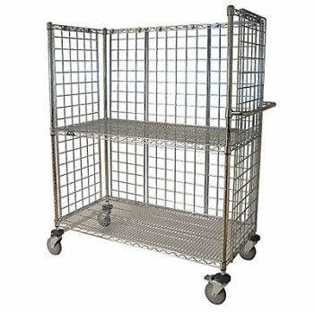 GRAINGER APPROVED Wire Cart 24 in W 48 in L Steel, 16A701