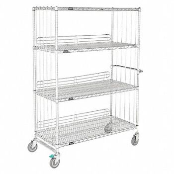 GRAINGER APPROVED Wire Cart 24 in W 48 in L Steel, 16A702