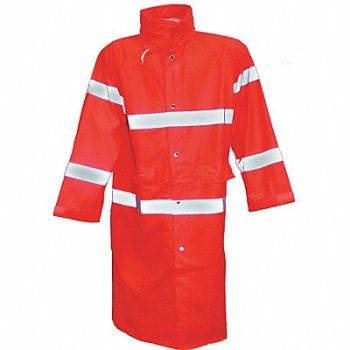 TINGLEY Rain Jacket Class 3 Type P Orange 4XL, 16A803