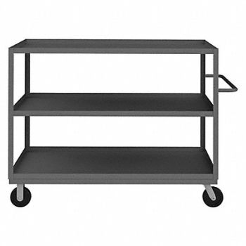 GRAINGER APPROVED Utility Cart 3 000 lb Steel, 16A931