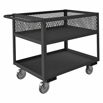 GRAINGER APPROVED Utility Cart 1 400 lb Steel, 16C239