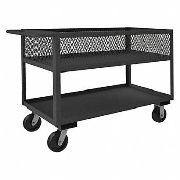 GRAINGER APPROVED Utility Cart 3 600 lb Steel, 16C245