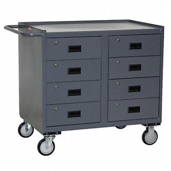JAMCO Mobile Cabinet Bench Steel 42 W 25 D, 16C296