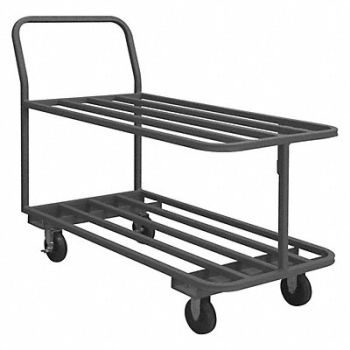 GRAINGER APPROVED Metal Shelf Cart 1 400 lb Steel, 16C390