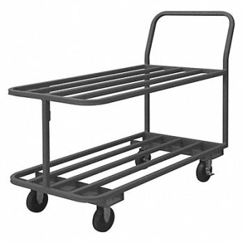 GRAINGER APPROVED Metal Shelf Cart 1 400 lb Steel, 9AKU3