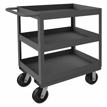 GRAINGER APPROVED Utility Cart 3 600 lb Steel, 16C545