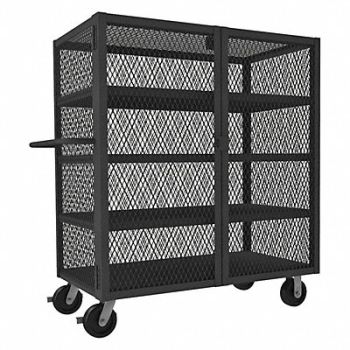 GRAINGER APPROVED Mesh Security Cart 3000 lb 60 In.L, 16C905
