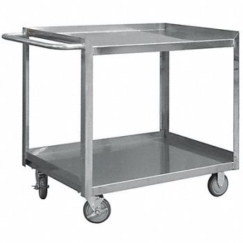 GRAINGER APPROVED Metal Shelf Cart 1 200 lb SS, 16C974