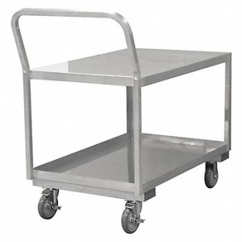 GRAINGER APPROVED Metal Shelf Cart 1 200 lb SS, 16C978