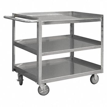 GRAINGER APPROVED Metal Shelf Cart 1 200 lb SS, 16D002