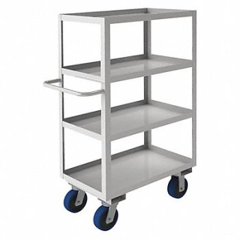 GRAINGER APPROVED Metal Shelf Cart 1 200 lb SS, 16C950