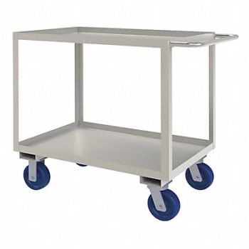 GRAINGER APPROVED Metal Shelf Cart 1 200 lb SS, 16D011
