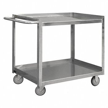 GRAINGER APPROVED Metal Shelf Cart 600 lb SS, 16D065
