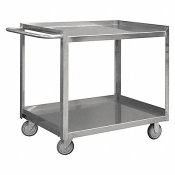 GRAINGER APPROVED Metal Shelf Cart 600 lb SS, 16D066