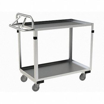 GRAINGER APPROVED Metal Shelf Cart 600 lb SS, 16D069