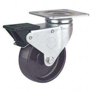 GRAINGER APPROVED Standard Plate Caster Swivel 330 lb., 16D116