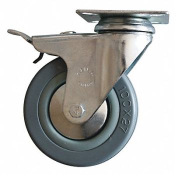 GRAINGER APPROVED Standard Plate Caster Swivel 176 lb., 16D126