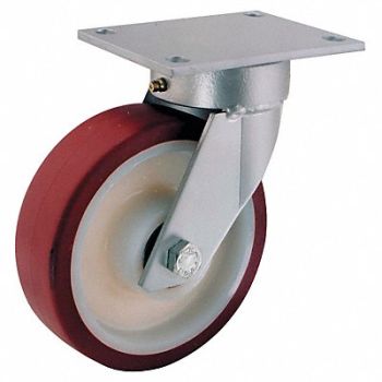GRAINGER APPROVED Kingpinless Plate Caster Swivel 880 lb., 16D133