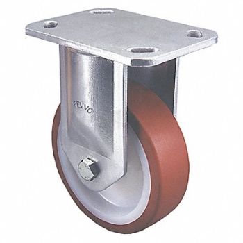 GRAINGER APPROVED Kingpinless Plate Caster Rigid 880 lb., 16D134