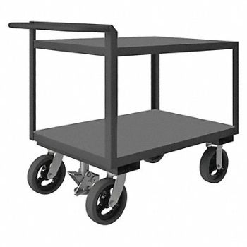 GRAINGER APPROVED Utility Cart 2 400 lb Steel, 16D365