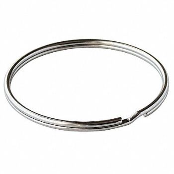 LUCKY LINE PRODUCTS 2in Split Ring Nickel-Plated Steel PK10, 16D511