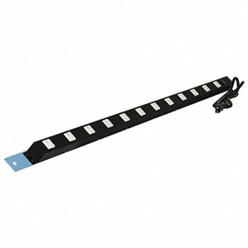 PRO-LINE Power Strip 72W x 1-1/2D x 1-1/2H Blue, 16D629