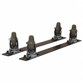 PRO-LINE Plate Caster Kit Polyurethane 275 lb PK4, 16D642