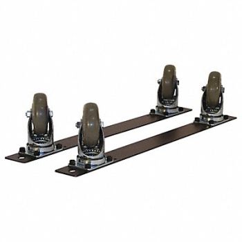 PRO-LINE Plate Caster Kit Polyurethane 275 lb PK4, 16D644